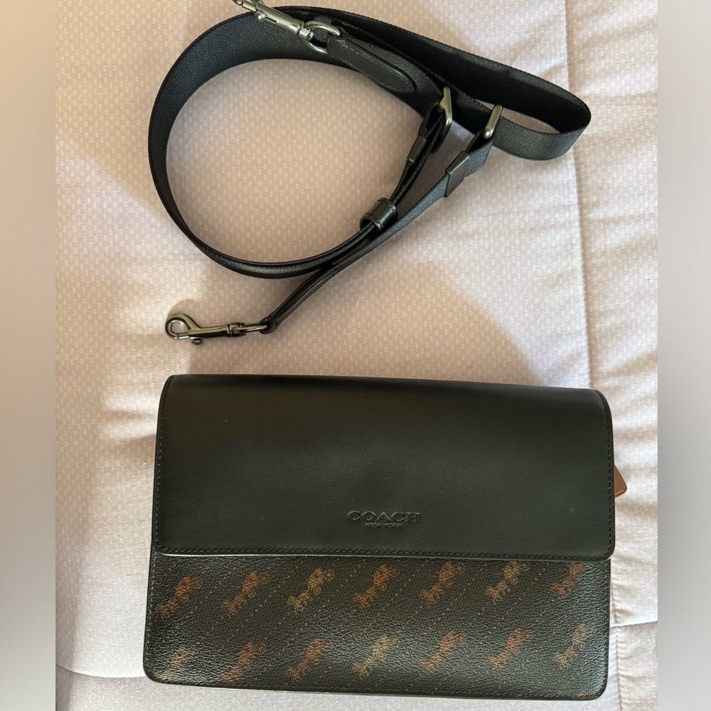 Coach Black and Brown Crossbody Bag - Picture 12 of 16